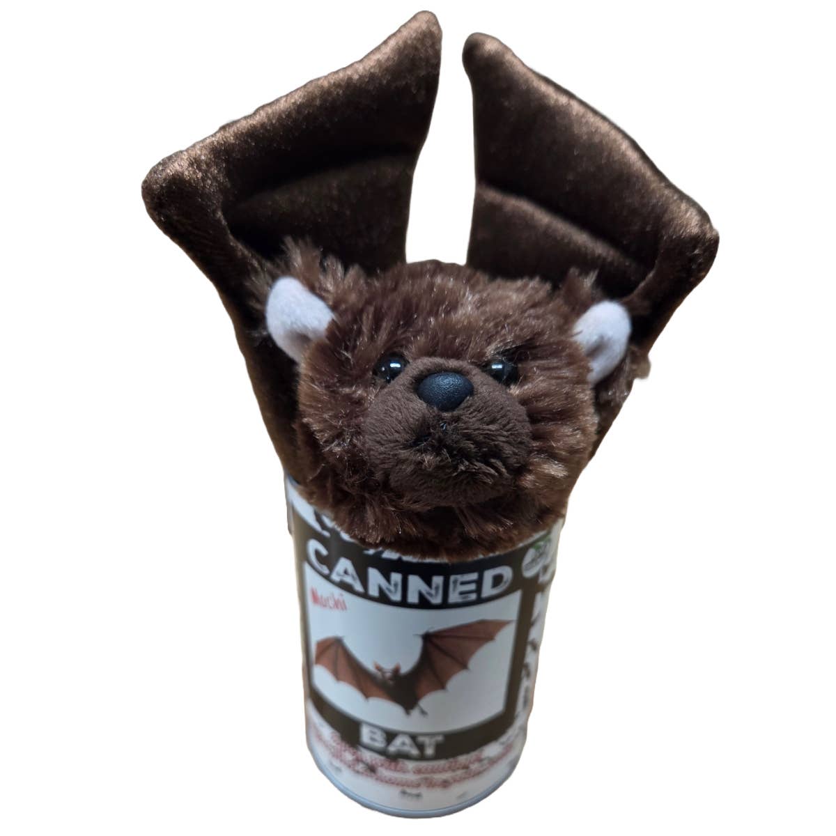 Mochi the Canned Bat | Stuffed Animal Plush in Can w/Jokes: Pop Top Lid