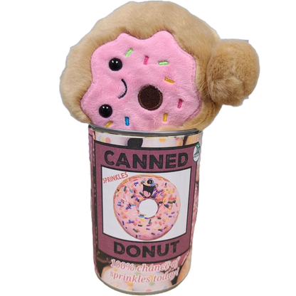 Sprinkles the Canned Donut - Eco-Friendly Plush w/Jokes: Pop Top Lid