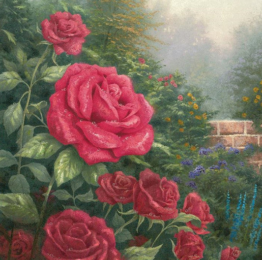 CA PBN (Medium): A Perfect Red Rose (Kinkade)