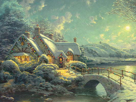 CA PBN (Large): Christmas Moonlight (Kinkade)