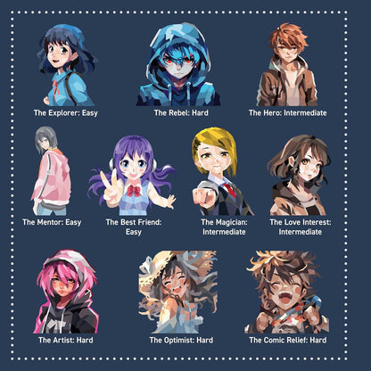 Fox Chapel Publishing - Ultimate Manga Sticker Painting -10 Magnificent Masterpieces