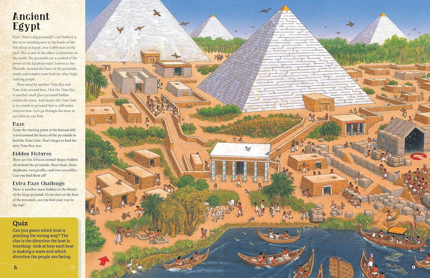 Fox Chapel Publishing - Curious Quest: Time Travel - Seek-and-Find Maze Challenges