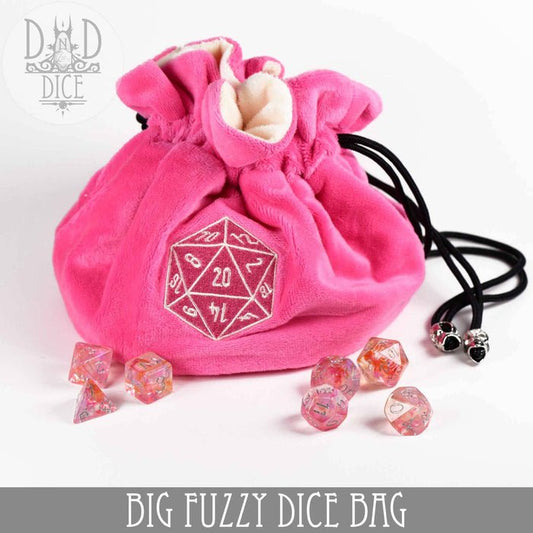 Fuzzy Dice Bag Pink