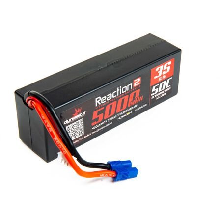 Reaction2 11.1V 5000mAh 3S 50C LiPo Case: EC3