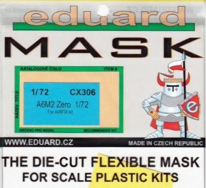 EDUCX306 1:72 Eduard Mask - A6M2 Zero (AFX kit) #CX306
