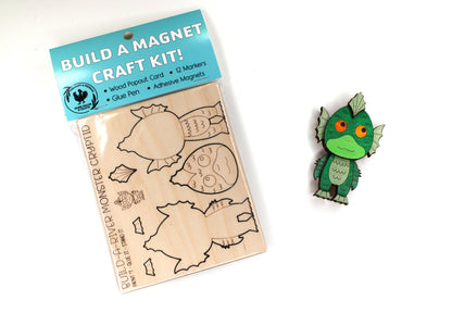 Pheasant & Needham Home Decor & Crafts - DIY Build a River Monster Magnet Kit CRAFT KIT MYTHICAL