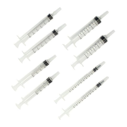 8pc Syringe Assortment, Poly Bag