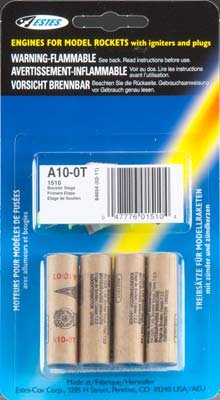 A10-0T Model Rocket Engines (4pk)