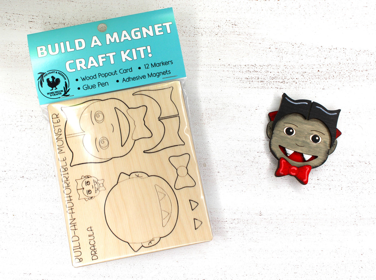 Pheasant & Needham Home Decor & Crafts - DIY Dracula Magnet Kit HALLOWEEN