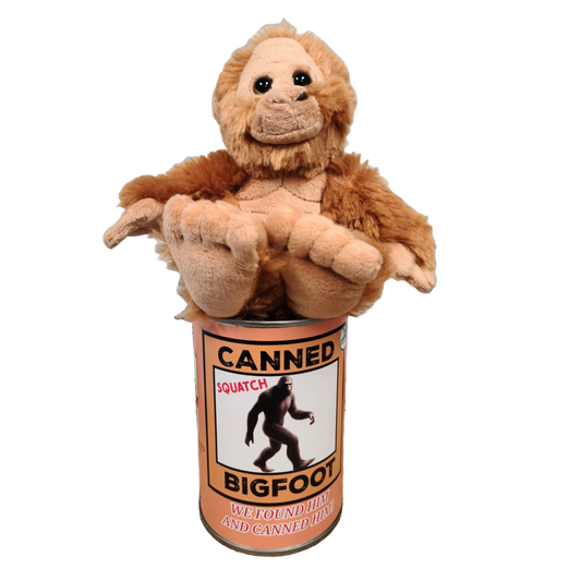 Canned Bigfoot | Stuffed Animal Plush | Funny Jokes Big Foot: Pop Top Lid