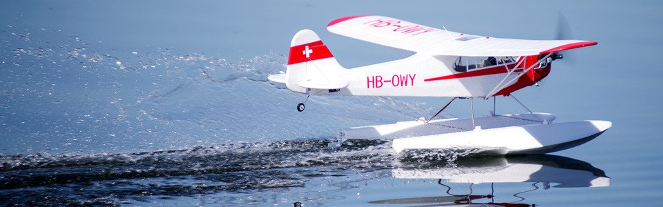 Piper J-3 Cub w/Floats 1400mm V3 PNP