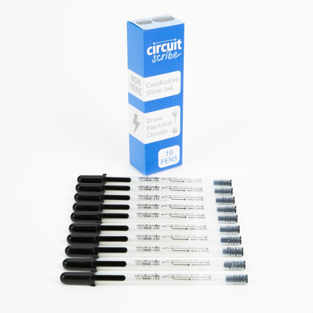 Conductive Ink Pen - 10 Pack