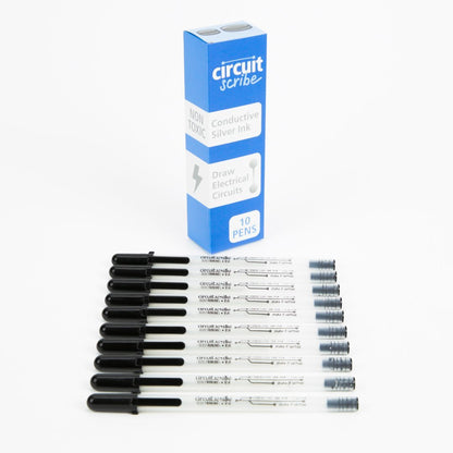 Conductive Ink Pen - 10 Pack