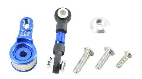 GPM RACING TRAXXAS 4-TEC 2.0 BLUE ALUMINUM SERVO SAVER W/ STEERING LINK GT16025TM-B