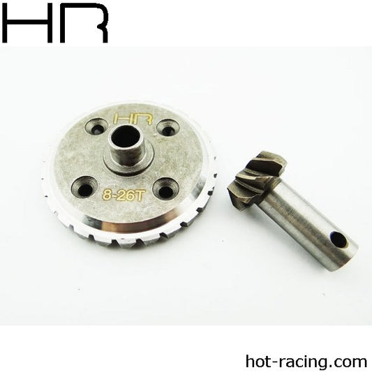 Hard Steel Spiral Cut Ring & Pin Gear(26/8):Savage