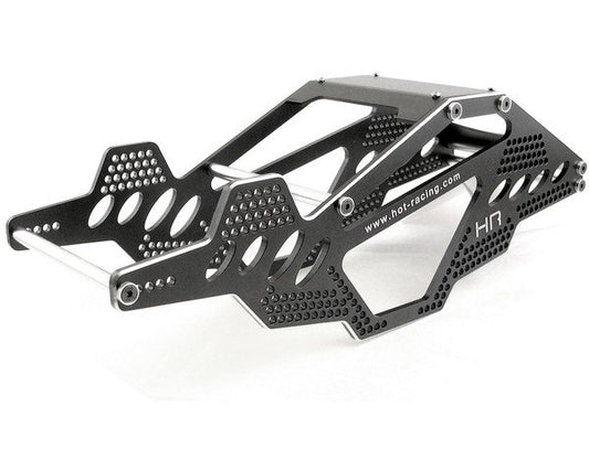 Alumin Rock Racer Conversion Chassis (black): Ax10