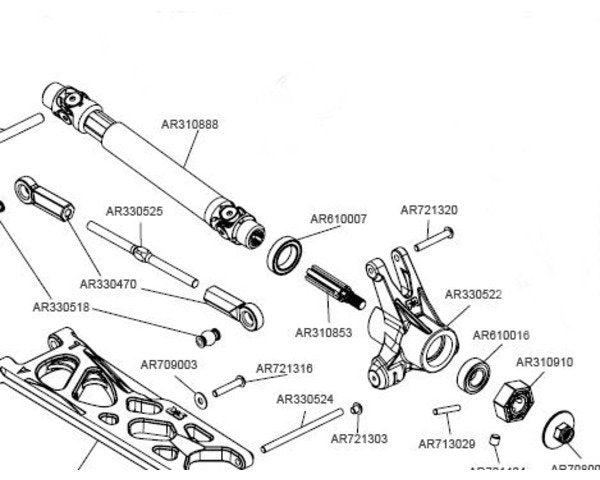 High Performance Cv Long Drive Shafts, Front or Rear, for Arr