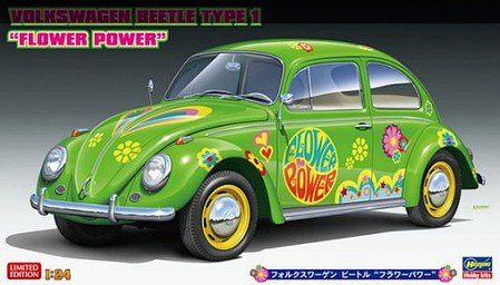 Volkswagen Beetle Type 1 Flower Pwr 1-24  #20488