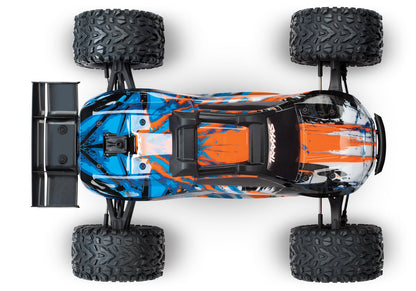 Discontinued - E-Revo VXL Brushless Orange and Blue  1/10 Scale 4WD Brushless Electric Monster Truck with TQi 2.4GHz Traxxas Link Enabled Radio System Velineon VXL-6s brushless ESC (fwd/rev) and Traxxas Stability Management (TSM)