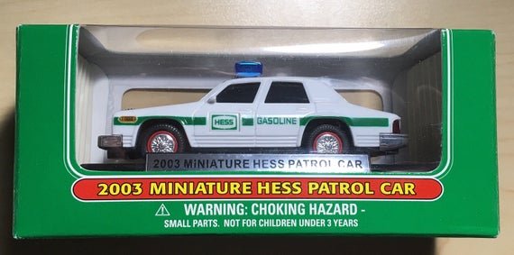 2003 MINIATURE HESS POLICE CAR