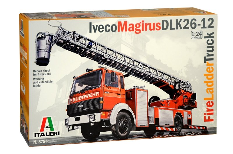 ITALERI Iveco Magirus DLK 26-12 Fire Ladder Truck 1:24