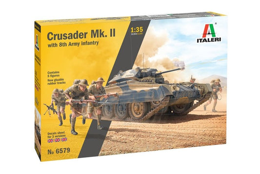 ITALERI Crusader Mk.II with 8th Army Infantry 1:35