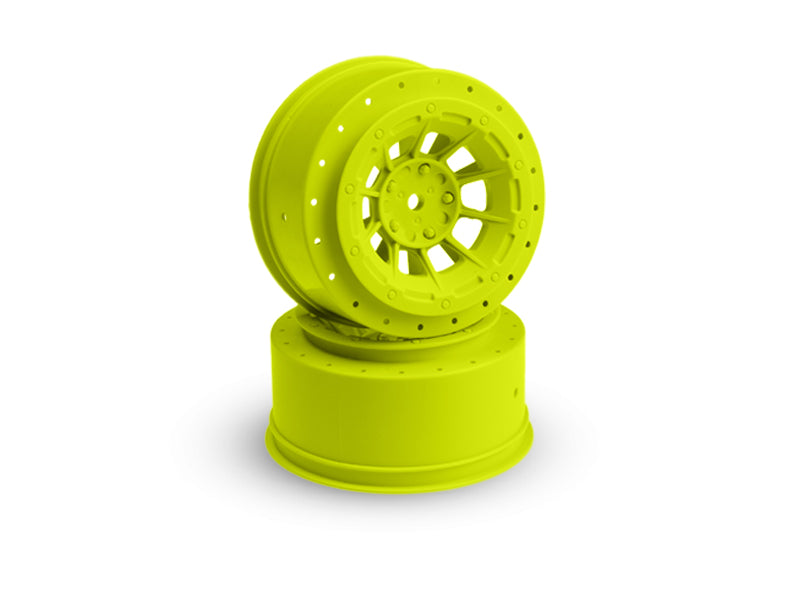 Hazard Wheel Yellow 2pcs Fits Tekno SCT410SL Losi Ten