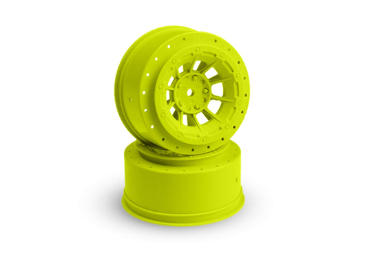 Hazard Wheel Yellow 2pcs Fits Tekno SCT410SL Losi Ten