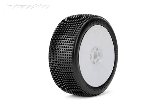 Marco 1/8 Buggy Tires Mounted on White Dish Rims, Ultra Soft