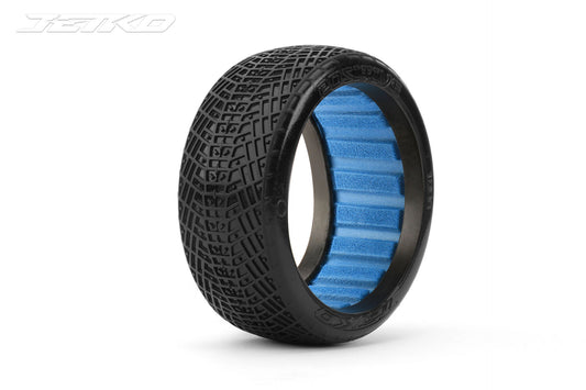 Positive 1/8 Buggy Tires, Ultra Soft with Inserts (Blue