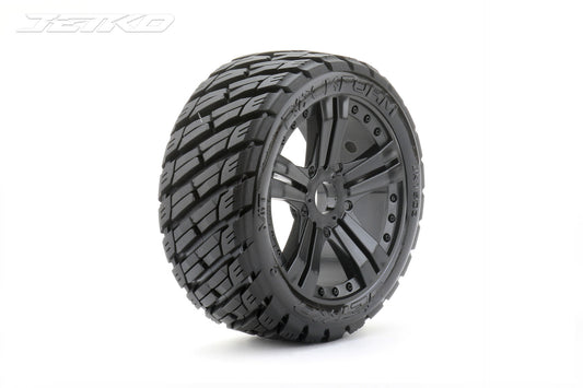 1/8 Buggy Rockform Tires Mounted on Black Claw Rims,