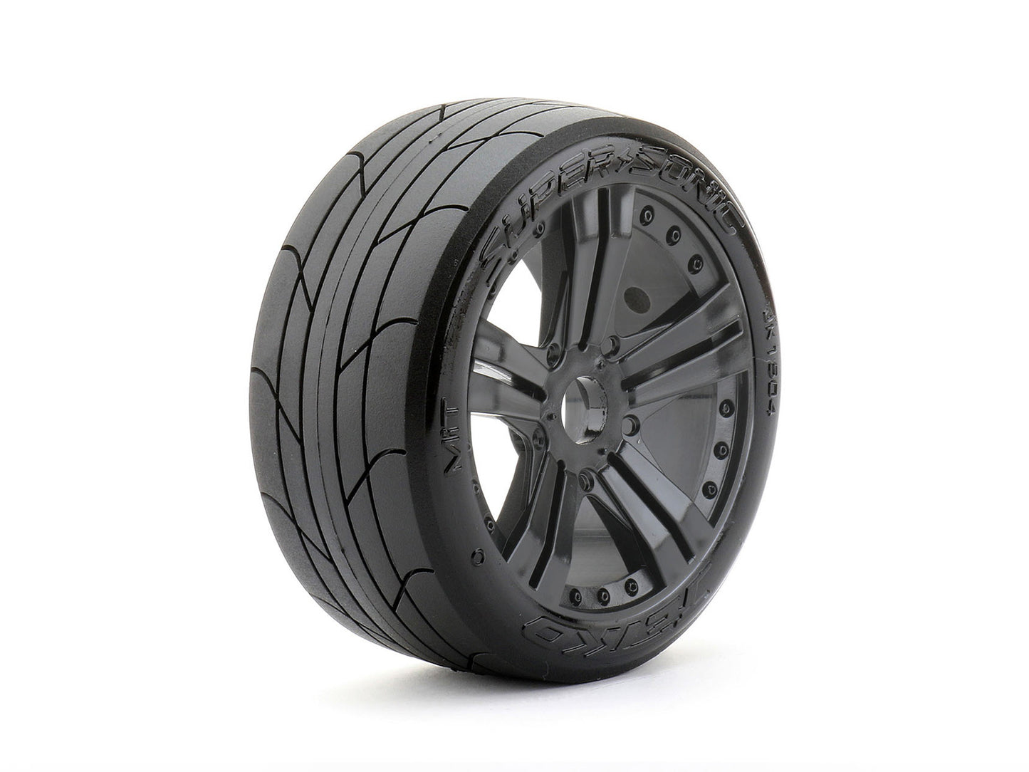 1/8 Buggy Super Sonic Tires Mounted on Black Claw Rims,