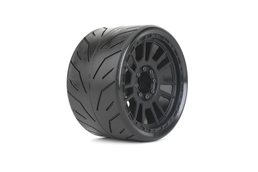 1/8 SMT 4.0 Black Phoenix Tires Mounted on Black Claw