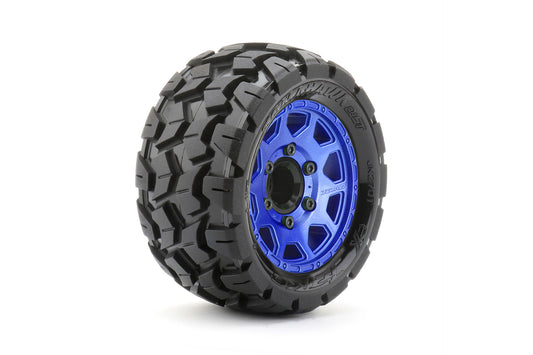 1/10 ST 2.8 EX-Tomahawk Tires Mounted on Metal Blue Claw