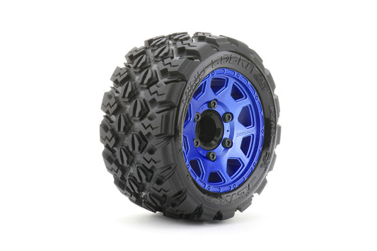 1/10 ST 2.8 EX-King Cobra Tires Mounted on Metal Blue