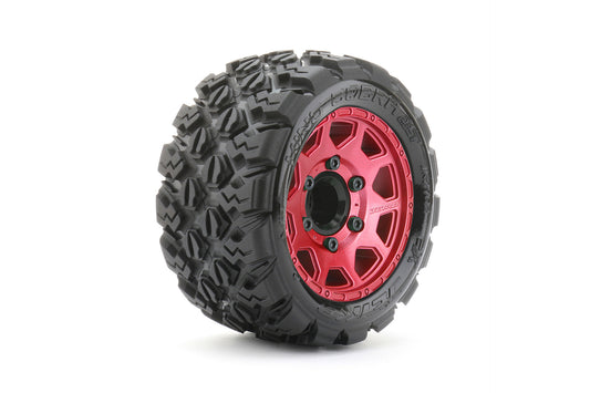 1/10 ST 2.8 EX-King Cobra Tires Mounted on Metal Red
