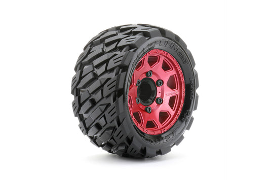1/10 ST 2.8 EX-Rockform Tires Mounted on Metal Red Claw
