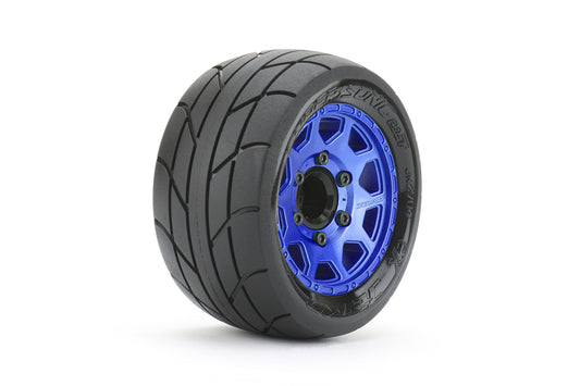 1/10 ST 2.8 EX-Super Sonic Tires Mounted on Metal Blue