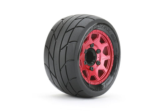 1/10 ST 2.8 EX-Super Sonic Tires Mounted on Metal Red