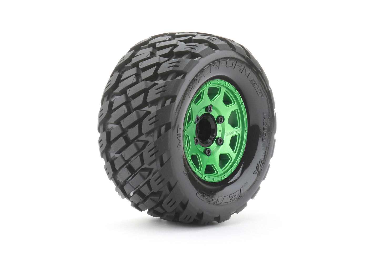 1/10 MT 2.8 EX-Rockform Tires Mounted on Metal Green Claw