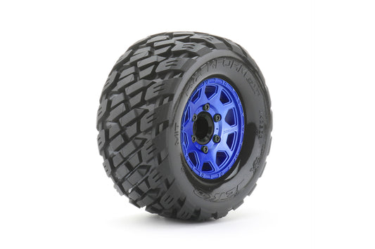 1/10 MT 2.8 EX-Rockform Tires Mounted on Metal Blue Claw