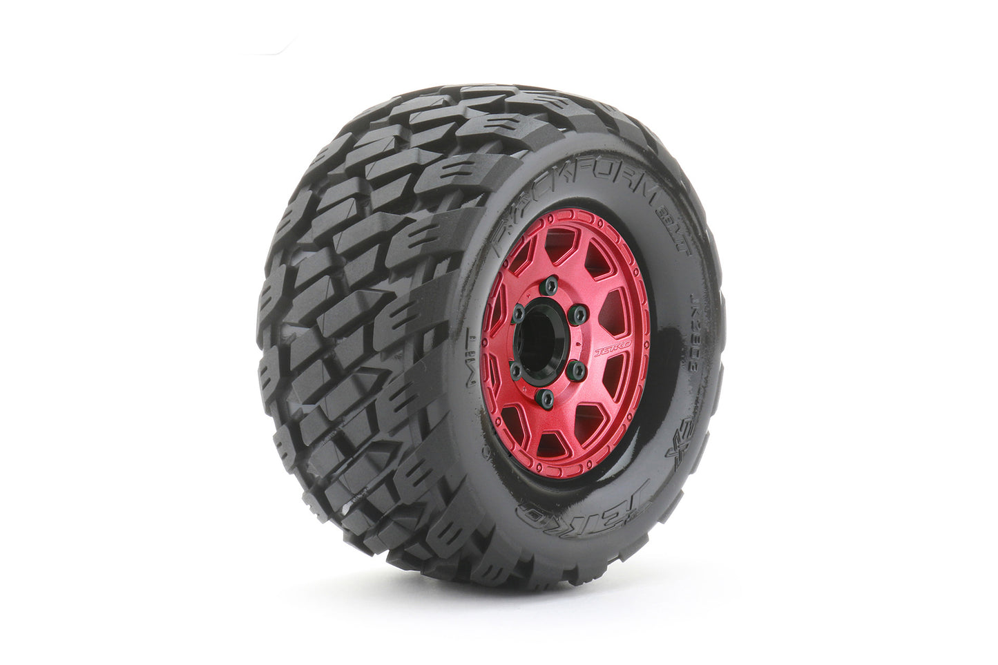 1/10 MT 2.8 EX-Rockform Tires Mounted on Metal Red Claw