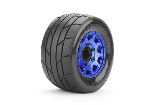 1/10 MT 2.8 EX-Super Sonic Tires Mounted on Metal Blue