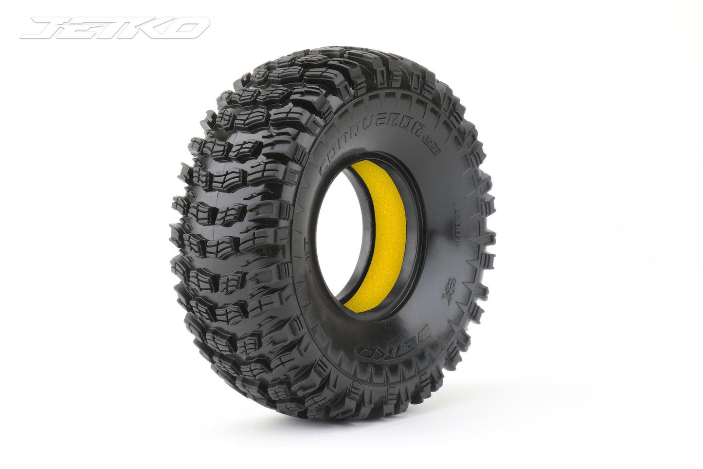 1/10 1.9 Crawler Conqueror Tires, Ultra Soft, Yellow (2)