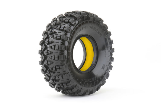 1/10 1.9 Crawler Adventurer Tires, Ultra Soft, Yellow (2)