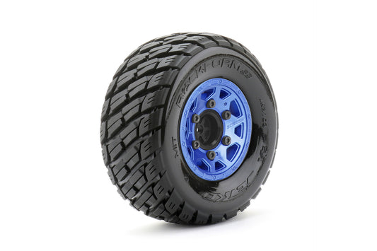 1/10 SC EX-Rockform Tires Mounted on Metal Blue Claw