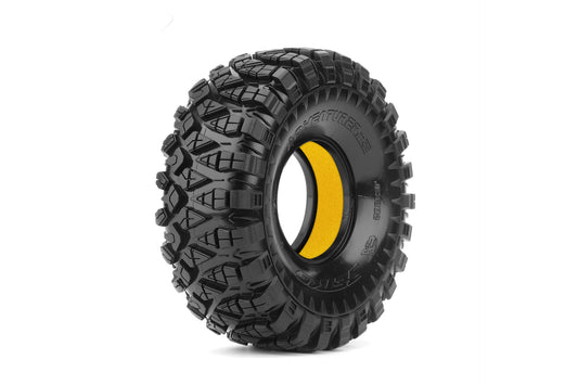 1/10 2.2 Crawler Adventurer Tires, Super Soft (Yellow)