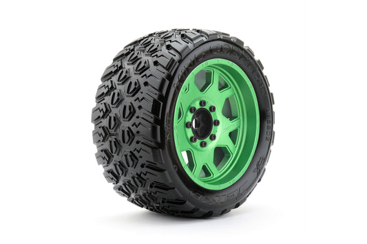1/5 XMT EX-King Cobra Tires Mounted on Metal Green Claw
