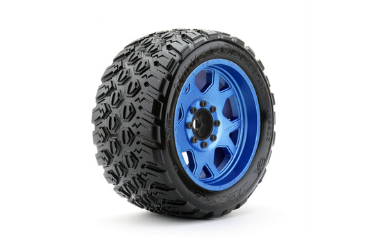 1/5 XMT EX-King Cobra Tires Mounted on Metal Blue Claw