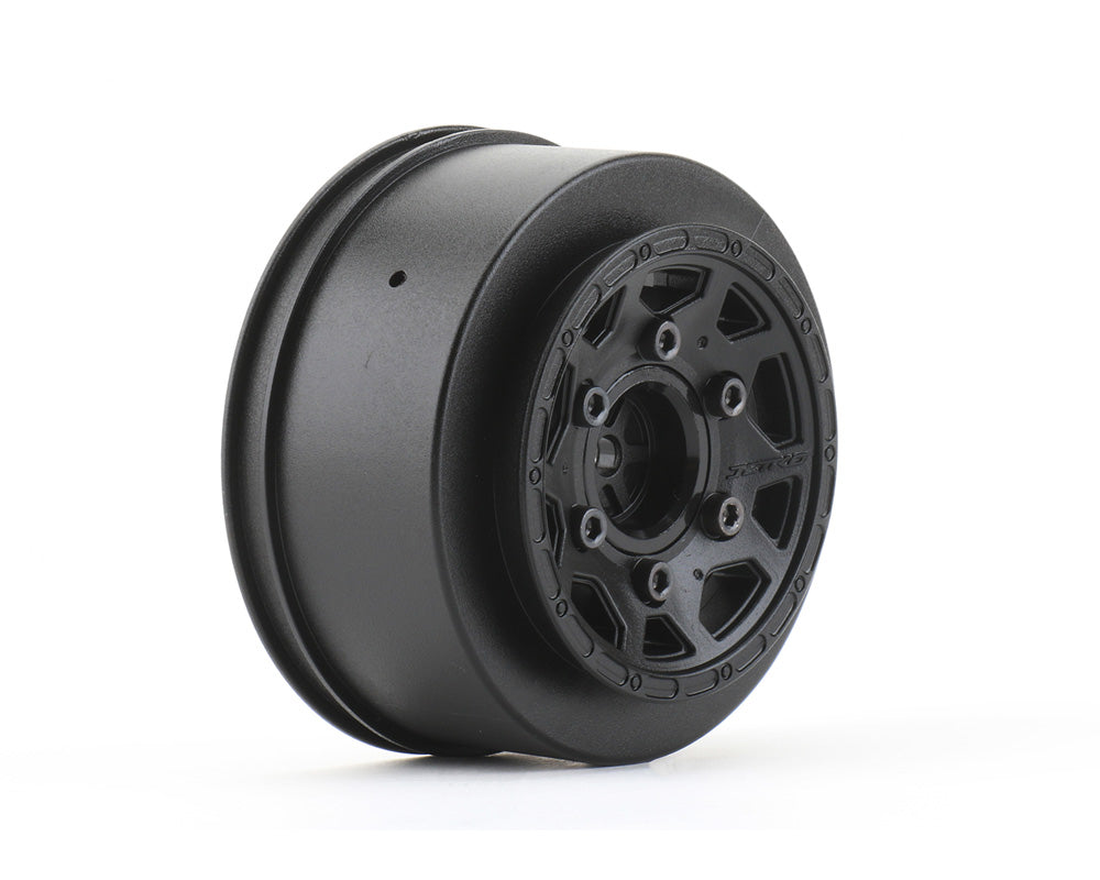 1/10 SC Wheels, Black, 12mm, 1/2" offset Wide for Traxxas